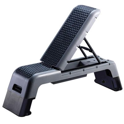 Dumbbell Stool Fitness Chair, Exercise Bench Adjustable, Aerobic Pedal, Multifunctional Adjustable Aerobic Stepping Yoga Push Stool Weight Loss Rhythm Pedal,Black