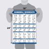 15 Pack - Exercise Poster Set, Dumbbell, Suspension, Kettlebell, Resistance Bands, Stretching, Bodyweight, Barbell, Yoga, Battle Rope, Exercise Ball, Muscular, Medicine Ball (LAMINATED, 18" x 24") view 2