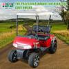 10L0L 4PCS Golf Cart Fender Flares, Exact Fit for Standard EZGO RXV 2008-2015, Impact-Resistant ABS Plastic Mud Guards with Reflectors & Stainless Steel Hardware - Not for Modified Carts view 2
