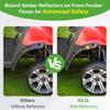 10L0L 4PCS Golf Cart Fender Flares, Exact Fit for Standard EZGO RXV 2008-2015, Impact-Resistant ABS Plastic Mud Guards with Reflectors & Stainless Steel Hardware - Not for Modified Carts view 4
