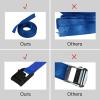 Premium Lashing Strap Short 1" x 6.5 ft, Cam Buckle Tie Down Straps Heavy Duty Secure Straps up to 700 lbs Capacity for Motorcycle,SUP, Kayak, Canoe, Surfboard, Cargo, Boat,Trailer, Luggage view 3