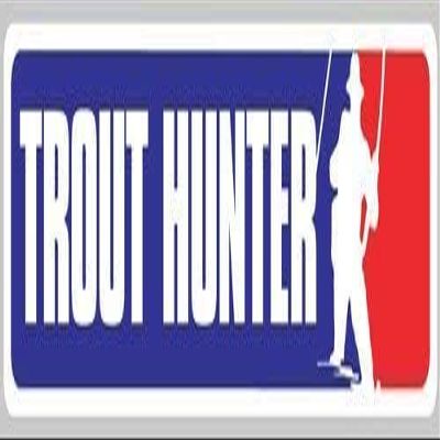 MLB Style Trout Hunter 3M Reflective Sticker| Fly Fishing Fish