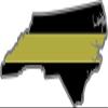 4" NC North Carolina State Thin Gold Line Dispatcher Dispatch 911 Decal 3M Reflective Sticker view 1