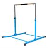 5 Star TD Expandable Kip Bar Kids Gymnastics Horizontal Bar, Adjustable Height Levels Junior Gymnastic Training Tumble Bar with Heavy Duty Curved Legs and Cushioned Hand Pad, Blue view 3