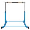 5 Star TD Expandable Kip Bar Kids Gymnastics Horizontal Bar, Adjustable Height Levels Junior Gymnastic Training Tumble Bar with Heavy Duty Curved Legs and Cushioned Hand Pad, Blue view 4