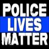 Police Lives Matter 3M Reflective Sticker| Bumper Decal pro cop Blue view 1