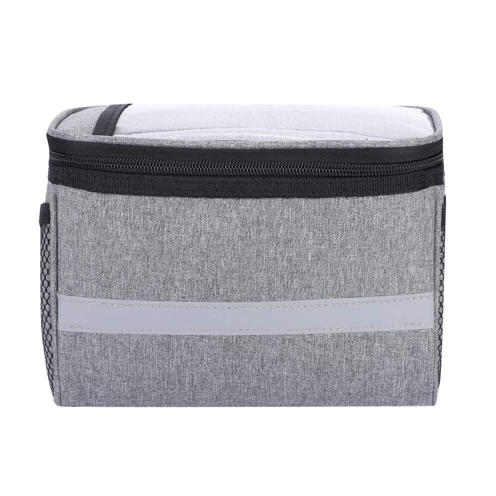 Bike Phone Pouch with Reflective Stripe Bike Front Bag, Gray Bike Cycling Bag, Storage Supplies for Cycling Lovers Cycling Cycling