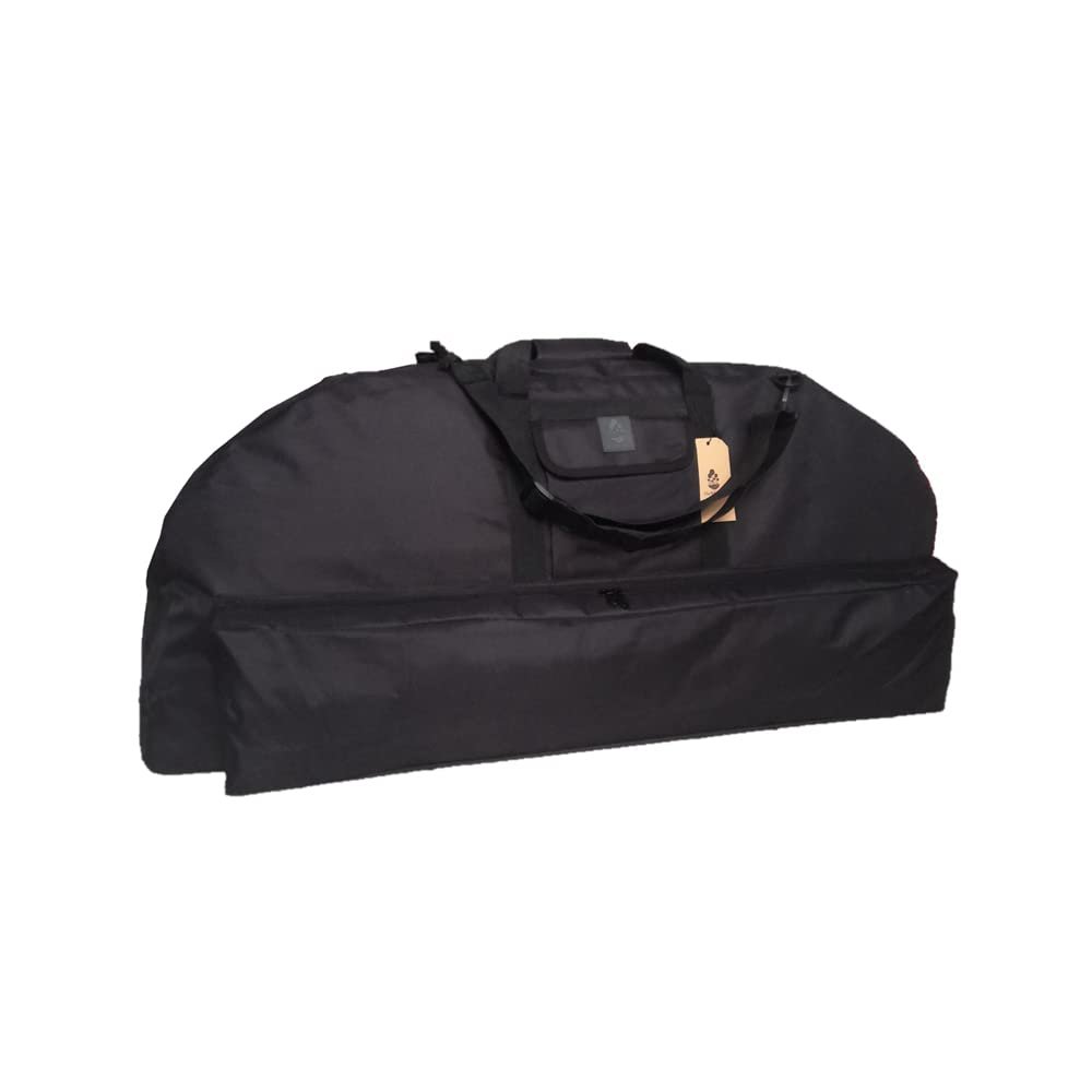 DarkForest BC-3 Black Soft Compound Bow Case Padded Interior Archery Bow Bag 37 Inch Length