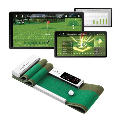 InBirdie Smart Putting mat with a Digital Feedback on Putting Distance and Direction, Free Fun Game app, Putting Green Training aid