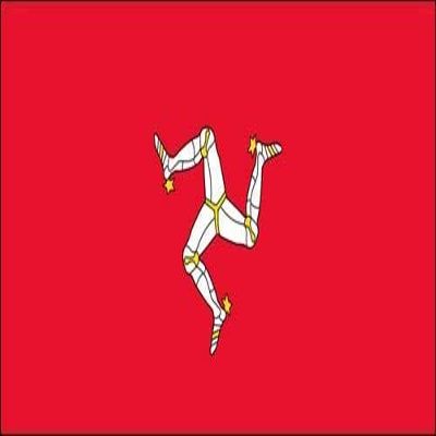 Isle of Man Flag 3M Reflective Sticker| UK Island Legs