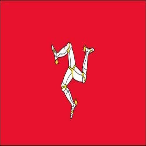 Isle of Man Flag 3M Reflective Sticker| UK Island Legs