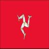 Isle of Man Flag 3M Reflective Sticker| UK Island Legs view 1