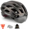 Shinmax Bike Helmet, CPSC/CPC Bike Helmet for Adult Men Women with Magnetic Goggles&Led Back Light Cycling Helmet Adjustable SM-T69 view 1