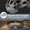 Shinmax Bike Helmet, CPSC/CPC Bike Helmet for Adult Men Women with Magnetic Goggles&Led Back Light Cycling Helmet Adjustable SM-T69 view 3