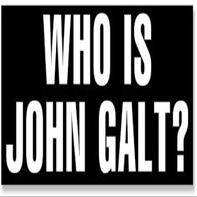 3x9 Libertarian Who is John Galt Bumper 3M Reflective Sticker