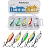 THKFISH Fishing Spoons for Trout, Pike, Bass, Crappie, Walleye - Color B 1/8oz 5pcs view 1
