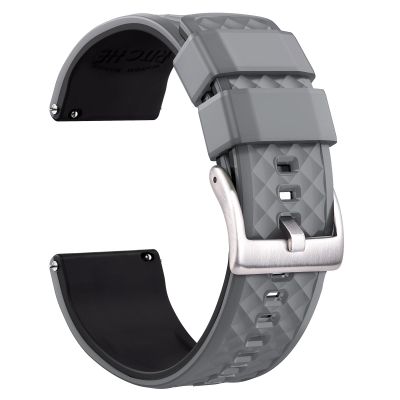 Ritche Christmas Gift 22mm Silicone Watch Band Compatible with Samsung Galaxy Watch 3 (45mm) Quick Release Rubber Watch Bands for Men Women, White Elephant Gifts, Stocking Stuffers for Men