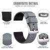 Ritche Christmas Gift 22mm Silicone Watch Band Compatible with Samsung Galaxy Watch 3 (45mm) Quick Release Rubber Watch Bands for Men Women, White Elephant Gifts, Stocking Stuffers for Men view 2