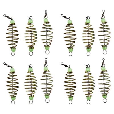 24Pcs Fishing Bait Trap Cage Feeder Basket Holder Coarse Lure Feeder Carp Lure Fish Accessories