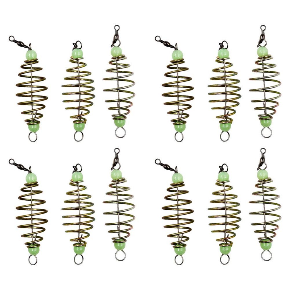24Pcs Fishing Bait Trap Cage Feeder Basket Holder Coarse Lure Feeder Carp Lure Fish Accessories