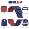 Ritche Christmas Gift 18mm Silicone Watch Band Compatible with Fossil Q Gen 4 Venture HR Quick Release Rubber Watch Bands for Men Women, White Elephant Gifts, Stocking Stuffers for Men view 2