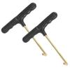 lasenersm 2 Pieces Trampoline Spring Tool Trampoline Spring Pull Tool Spring T-Hook Adjustment Pull Tool Trampoline Hook Tool T-Hook Spring Pull Tool view 1