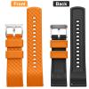 Ritche 24mm Silicone Watch Band Quick Release Rubber Watch Bands for Men Women, Valentine's Day Gifts for him or her view 4