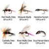 Handmade Fly Fishing Kit, 50/114 Pcs with Dry/Wet Flies, Streamers, Fly Assortment for Trout & Bass Fishing - 50 Pcs/Set, 6 Mixed Styles view 2