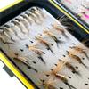 Handmade Fly Fishing Kit, 50/114 Pcs with Dry/Wet Flies, Streamers, Fly Assortment for Trout & Bass Fishing - 50 Pcs/Set, 6 Mixed Styles view 4