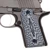 Guuun Kimb Micro Carry 380 ACP G10 Grips with Ambi, Aggressive OPS Crosshatch Texture - White/Black view 1