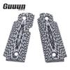Guuun Kimb Micro Carry 380 ACP G10 Grips with Ambi, Aggressive OPS Crosshatch Texture - White/Black view 2