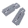 Guuun Kimb Micro Carry 380 ACP G10 Grips with Ambi, Aggressive OPS Crosshatch Texture - White/Black view 3