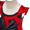 Dressy Daisy Girls Ladybug Red & Black Polka Dots One Piece Bathing Suit Swimsuit Swimwear Size 10-12 057 view 4