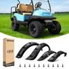 10L0L 4PCS Golf Cart Fender Flares, Exact for Standard Club Car Precedent 2004 & UP, Impact-Resistant ABS Plastic Mud Guards with Reflectors & Stainless Steel Hardware - Not for Modified Carts view 1