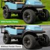 10L0L 4PCS Golf Cart Fender Flares, Exact for Standard Club Car Precedent 2004 & UP, Impact-Resistant ABS Plastic Mud Guards with Reflectors & Stainless Steel Hardware - Not for Modified Carts view 4