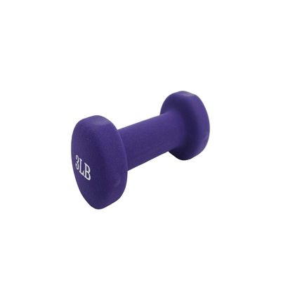 FixtureDisplays Women's Neoprene Coated Dumbbell Workout Weight 3LBS Purple Color 15207-3LB-purple-1PC