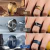 Egnaro Inner Arc Ergonomic Breathable Design, Silicone Rings Mens with Half Sizes, 1/4/5/6/7 Rubber Wedding Bands, 10mm Wide-2.5mm Thick view 3