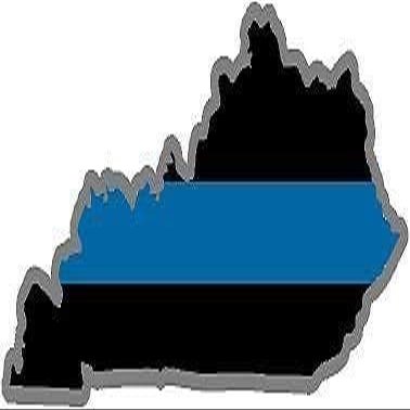 5" KY Kentucky State Thin Blue Line Police Sheriff SWAT 3M Reflective Sticker Law Enforcement