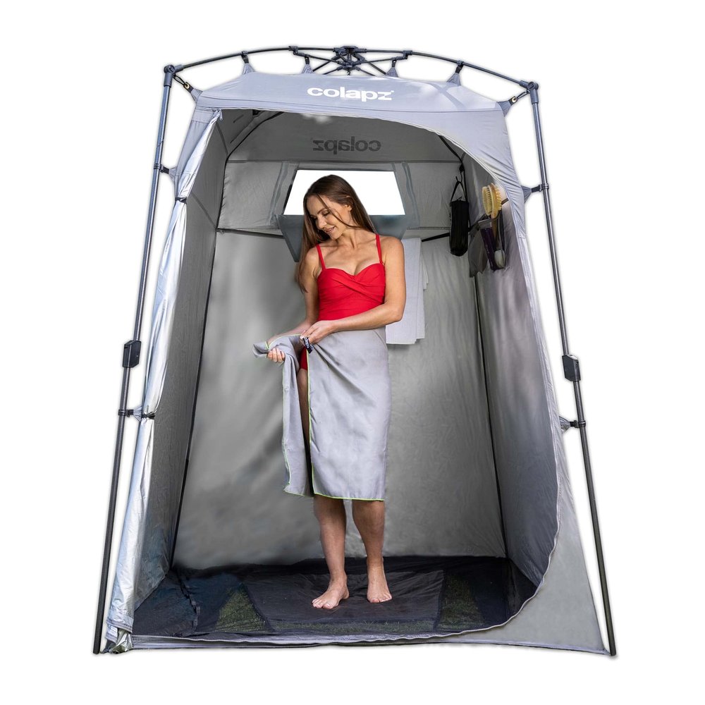 Colapz Camping Shower Tent and Pop Up Toilet Tents - Provides Additional Storage and Privacy as a Portable Shelter and Outdoor Changing Room