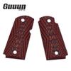 Guuun Kimb Micro Carry 9 9mm Grips G10 Grips, Aggressive OPS Crosshatch Texture, Red view 2