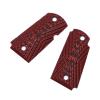 Guuun Kimb Micro Carry 9 9mm Grips G10 Grips, Aggressive OPS Crosshatch Texture, Red view 3