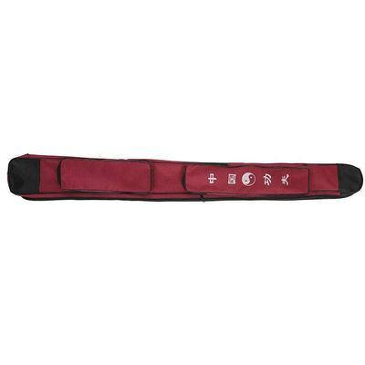LZKW Sword Shoulder Bag, Single-Layer Lightweight Sword Carrying Bag, Adjustable Sword Accessory for Sword Sword Carrier Martial Arts(Dark red)
