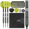 Target Darts 975 03 23G 97.5% Tungsten Swiss Point Steel Tip Darts Set, Black and Green, 25g (190072) view 1