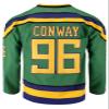 Youth Mighty Ducks Movie Shirts Ice Hockey Jersey (Medium, 96 Conway Green) view 1