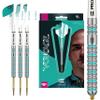 Target Darts Rob Cross Gen 2 23G 90% Tungsten Swiss Point Steel Tip Darts Set, Silver, Aqua and White, 190095 view 1