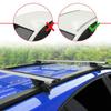 accessorypart Compatible with Alfa Romeo Stelvio (T949) 2017-2026 Hook Model Car Roof Rack Cross Bar Gray Aluminium 2 Bars view 2