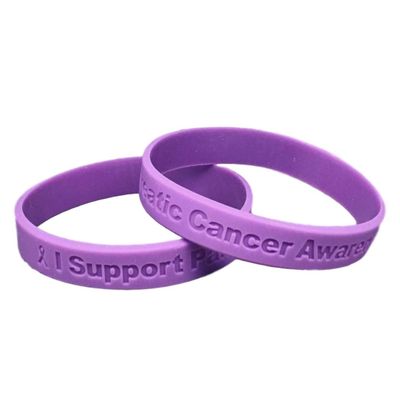 25 - I Support Pancreatic Cancer Awareness Bracelets 100% Medical Grade Silicone - Latex and Toxin Free - 25 Bracelets - Show Your Support For Pancreatic Cancer Awareness