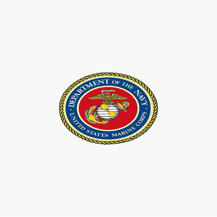 decals United States Marine Corps Emblem Sticker - Custom Maroon Rectangular Letter Print Vinyl Sheet Sticker Decal for Multi-Surface