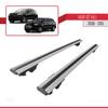 Compatible with Q7 (4L) 2006-2015 Hook Model Car Roof Rack Cross Bar Grey Aluminium 2 Bars view 4