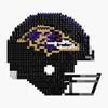FOCO Baltimore Ravens NFL 3D BRXLZ Puzzle Replica Helmet Set, One Size view 4